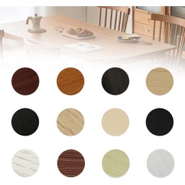 12 Sheet/648 Pcs Wood Texture Screw Caps - PVC Cover Stickers