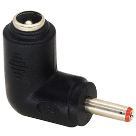 RUITEXUN DC 3.5x1.35mm Male 90 Degree Angle to DC 5.5x2.1mm Female Adapter 5 Volt DC Barrel Power Jack Charging Cable Connector