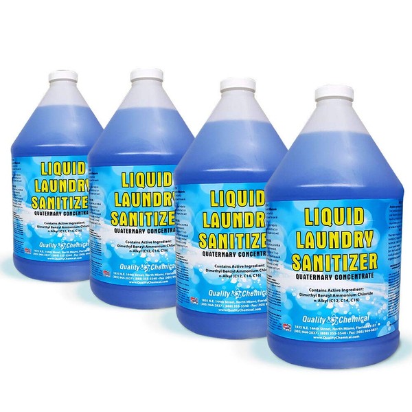 Laundry Sanitizer/for Commercial or Household use/Made in USA/Quality Chemical / 4 Gallon case