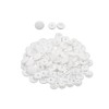 Plastic Snap Snap Handicraft White Round Matte T5 Set of