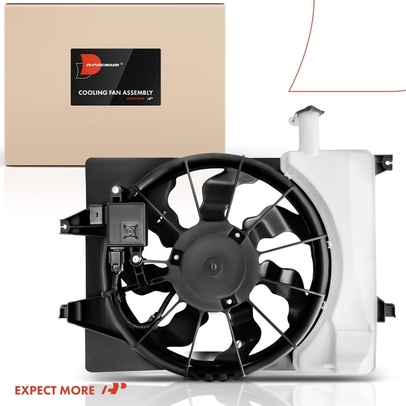 A-Premium Engine Radiator Cooling Fan Assembly Compatible with Select Kia