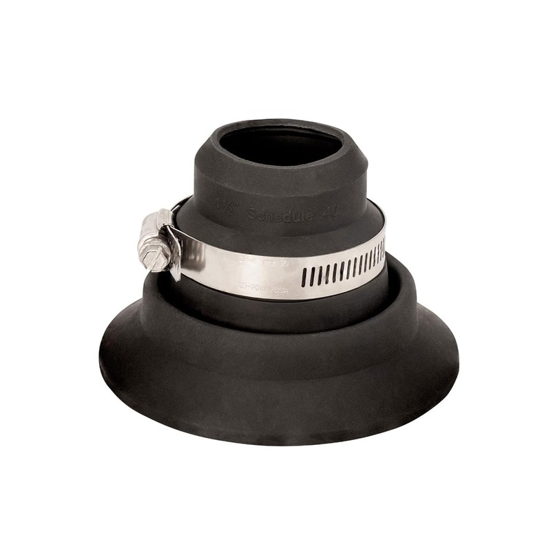 Roof Collar Repair Boot Vent Flashing - Fits 1.5"-2" Pipe,
