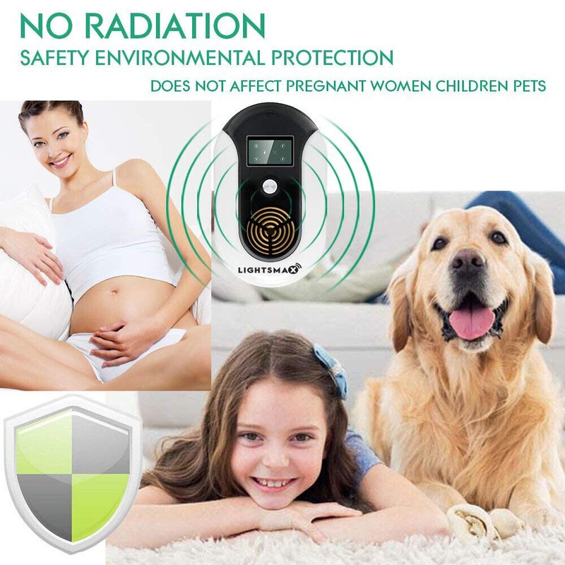 LIGHTSMAX DUAL MODE ULTRASONIC ELECTRO MAGNETIC PEST REPELLER INDOOR PLUG