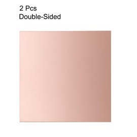 sourcing map 2pcs 200x200mm Double Sided Copper Clad Laminate PCB Circuit Board FR4 1.5mm Thickness DIY Prototyping PCB Board