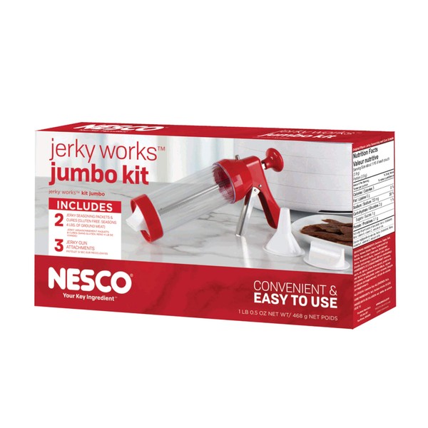 Nesco Jumbo Works Beef Jerky kit, 1 Count (Pack of 1), Red