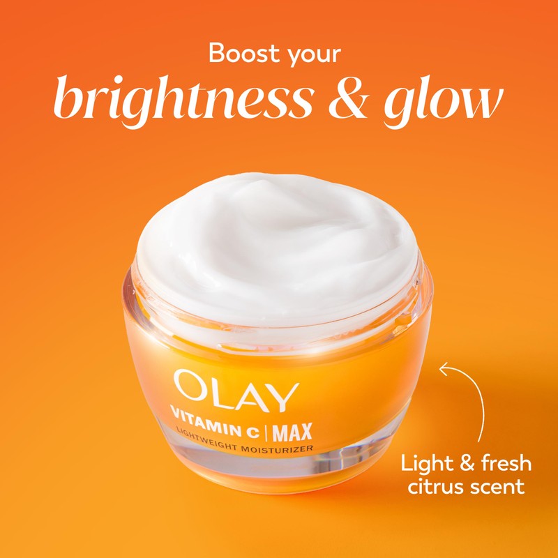 Olay Vitamin C MAX Face Moisturizer, Brightening Cream for Women,