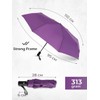 Windproof Travel Umbrella - Compact, Light, Full Automatic Open/Close -