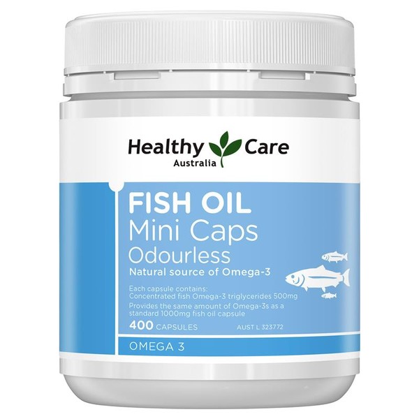 Healthy Care Fish Oil Odourless Omega 3 Mini Cap X 400