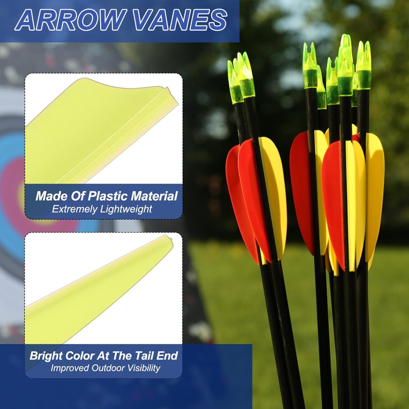 PATIKIL Arrows Vanes, 36 Pack 2.5 Inch Arrow Fletching Archery