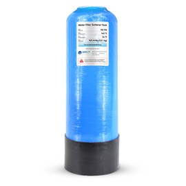 WECO Mineral Tank for Water Softener/Filter - Polyethylene Inner Shell Pressure Vessel with 2.5" Top Opening - 150 PSI Max Pressure - 120 °F Max Temperature - 6x18, BLUE