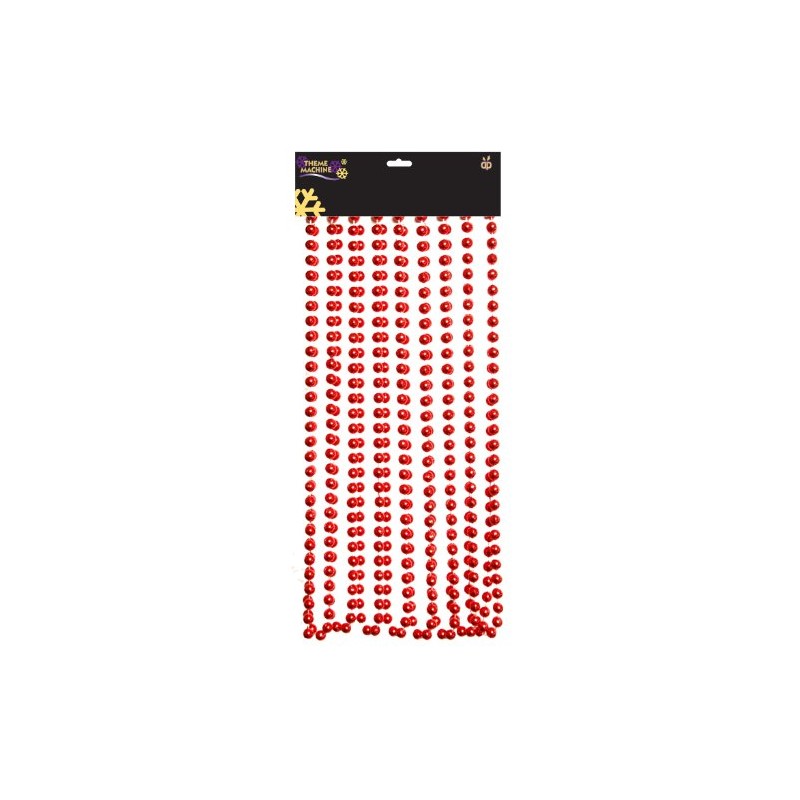 Christmas / Xmas Bead Chain - Garland 2.7m - RED