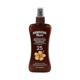 Hawaiian Tropic Protective Tanning Oil Spray Sunscreen SPF 25, 8 Fl Oz