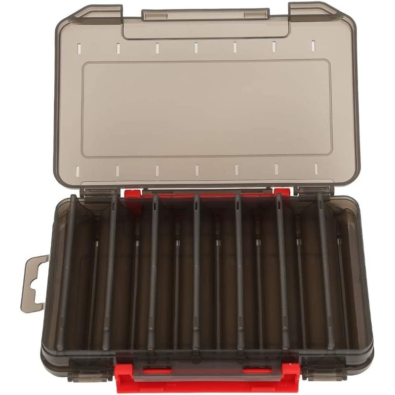 Fishing Lure Box,Plastic Fishing Box OrganizerDouble Sided Fishing Bait Storage