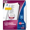 Avery Ready Index Classic Tab Titles, 31-Tab, 1-31, 8.5 X
