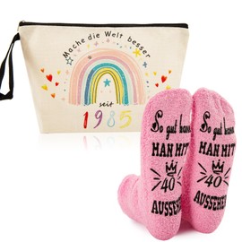 Birthday Bag and Socks for 50th Birthday Woman, Gift for Women from 50, Vintage 1975, 50 Years Birthday, 50th Birthday Girl or 50th Birthday Women, 40th