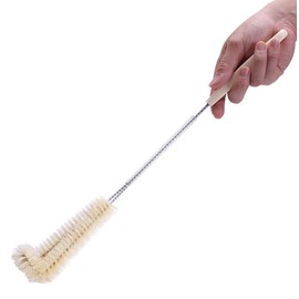 1PCS Long Handle Cleaning Brush Bottle Cleaner with Soft Boar Bristles Feeding Bottles Scrubber Washing Clean Brushes for Coffee Glasses Pot Milk Cup Mugs Winebottle Baby Bottles