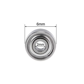 TOP-VIGOR 10Pcs 692ZZ Deep Groove Ball Bearings, Z2 2mm x 6mm x 3mm Double Sealed Industrial Bearings, Chrome Steel Skateboard Bearings for Electrical Instrument Equipment