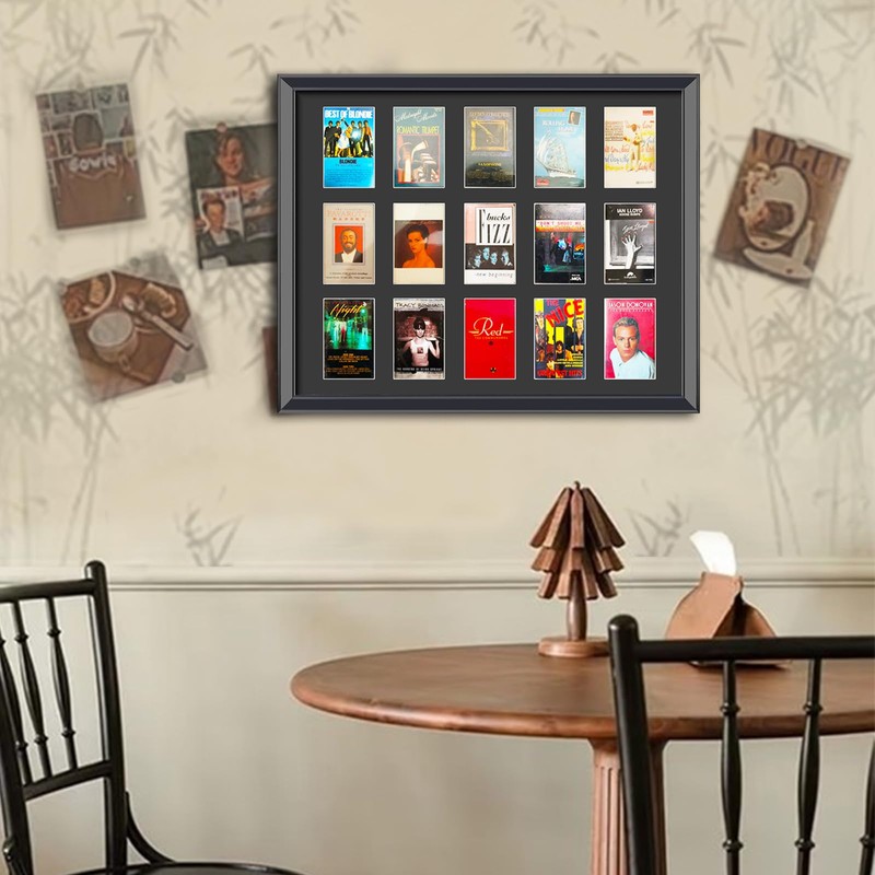 Cassette Tape Storage Shadow Box Display Stand,Cassette Tape Display Frame,Cassette