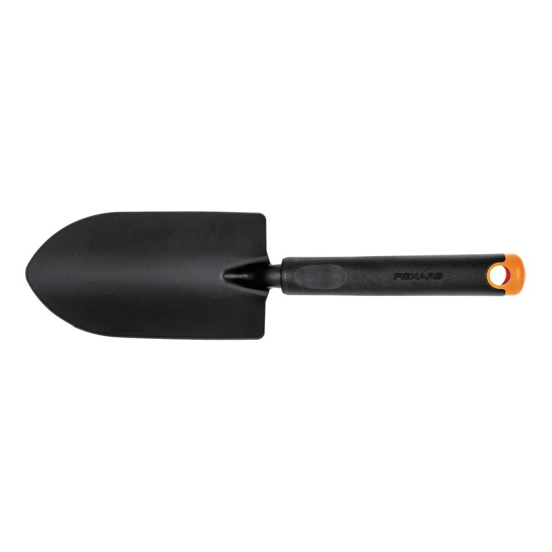 Fiskars Ergo Trowel, for Tough Soil, Length 30cm, Durable Steel