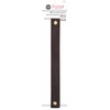 Dritz Home 44309-2 Faux Leather Handle Set, 10-Inch , Brown