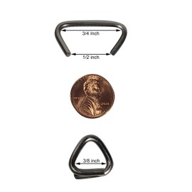 3/4 Stainless Steel Hog Rings - Made in the USA (100 Count bag-4oz)