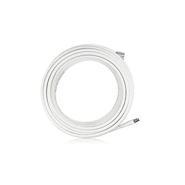 SureCall 20 ' White SC240 Ultra Low Loss Coax Cable with FME-Female/N-Male connectors for All Cellular Devices, Black (SC-004-20-FN)