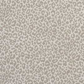 A596 Taupe Leopard Woven Textured Upholstery Fabric by The Yard