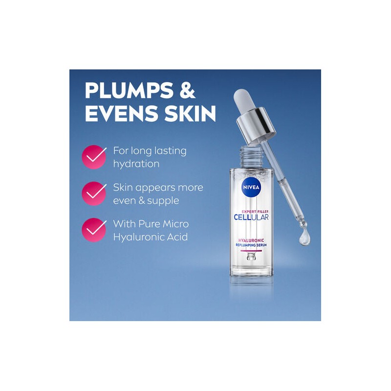 Nivea Cellular Filler Expert Replumping Hyaluronic Serum 30ml