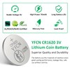 YFCN CR1620 Battery 3V Lithium Battery 5 Count Pack -