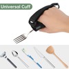 Awaiymi Black Universal Cuff, Leather ADL Cuff with Elastic Strap,
