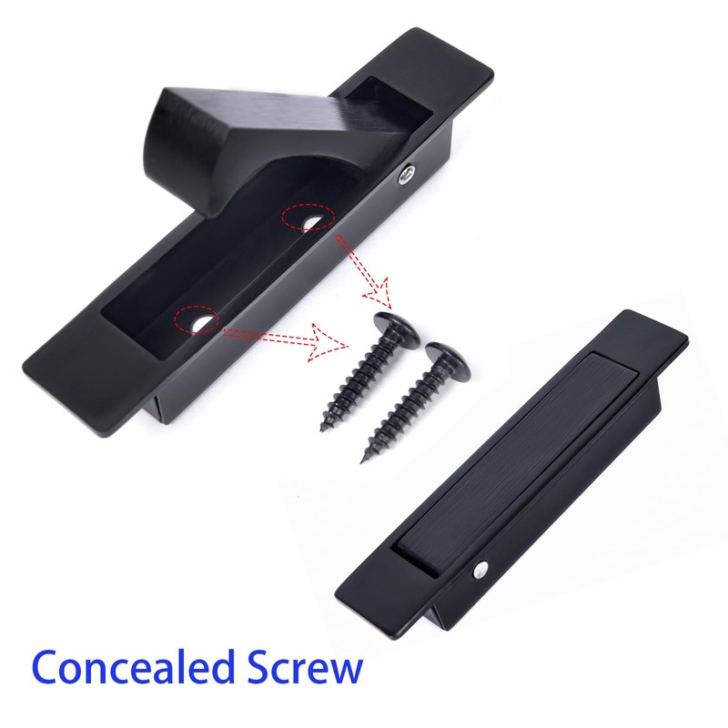 Dontay Pocket Door Handles Edge Pull, Professional Stainless Steel 304,