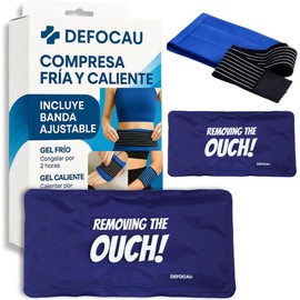 2 Compresas Frío y Calor de Gel Reutilizables – Compresa Terapéutica de Nylon Doble con Banda Ajustable – Alivio Muscular y Dolor Dos piezas para frío y calor al mismo tiempo. Reutilizables en microondas y congelador para fisioterapia y rehabilitación
