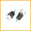 Partuto Pair Aluminum Alloy Bicycle Bike Handlebar End Plugs Silver