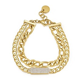 Brosway BYM106_0 Women's Bracelet, Stainless Steel, Crystal