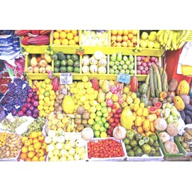 Produce Stand Lima Peru 650 Piece Puzzle