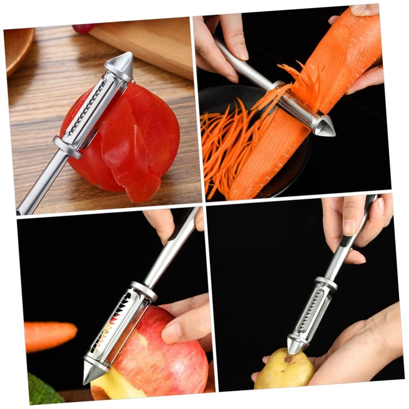 Alipis 2pcs Multifunctional Veggie Peeler Set Kitchen Vegetable Peeler Bottle