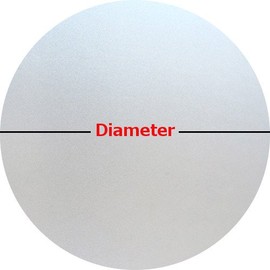 PROTINT WINDOWS Precut Frosted Privacy Circle Window Film, Self Static Adhesive Cling, 26 inches Diameter