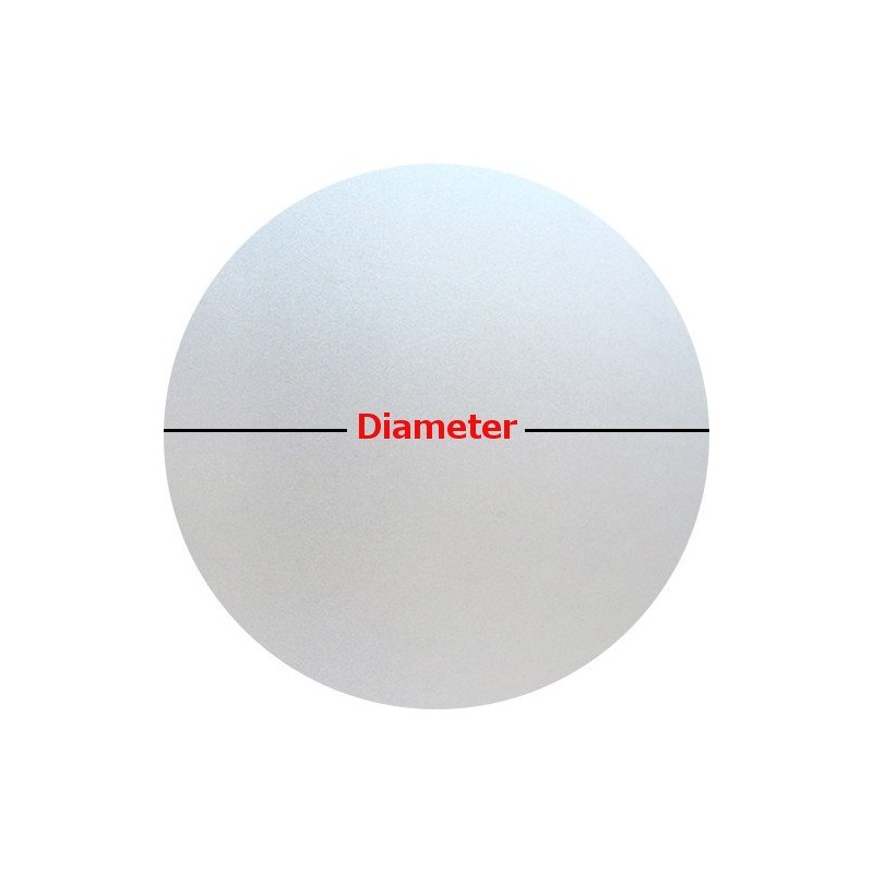 PROTINT WINDOWS Precut Frosted Privacy Circle Window Film, Self Static