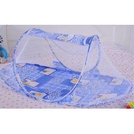 Multi-Function Folding Mosquito nets for Children Baby Mosquito nets Cartoon (Blue)