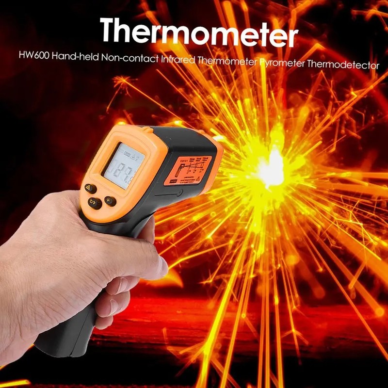 Hw600 Termómetro Infrarrojo Industrial (-50-600c) De Mano