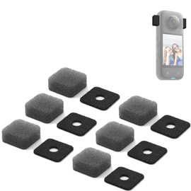 6 Pcs Microphone Wind Muff,Pop Shield for Microphone,Microphone Windscreen,Compatible with Insta 360 x3,Insta 360 x4,Replacement for Insta 360 X4 / X3 Accessories,Outdoor Wind Noise Reduction