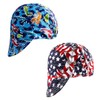 2 Pack Flame Retardant Welder Hats, Mesh Lined, Durable, For