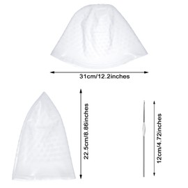 FRIUSATE Hair Coloring Highlighting Cap, 2 Pieces Silicone Highlight Cap Pull Through Caps Hair Coloring Frosting Cap with Hook, Hair Highlighting Kit Gloves and Brush for Salon Tools Women Men