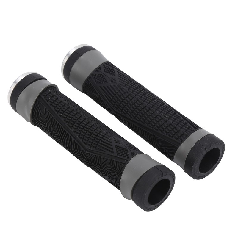Antislip Silicone MTB Bicycle Handlebar Grips with Plugs Shockproof Cycling