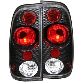 HEADLIGHTSDEPOT Tail Light Compatible with Ford F-150 F-250 F-250 Super Duty F-350 Super Duty 1997-2007 Includes Left Driver and Right Passenger Side Tail Lights Carbon