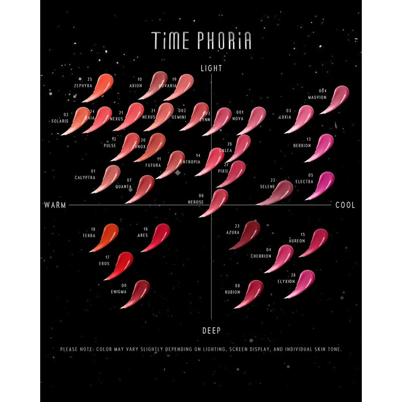 TIMEPHORIA Stellar Dust Lip Stain 08 Rubion, Transfer-Proof &Smudge-Proof Lip