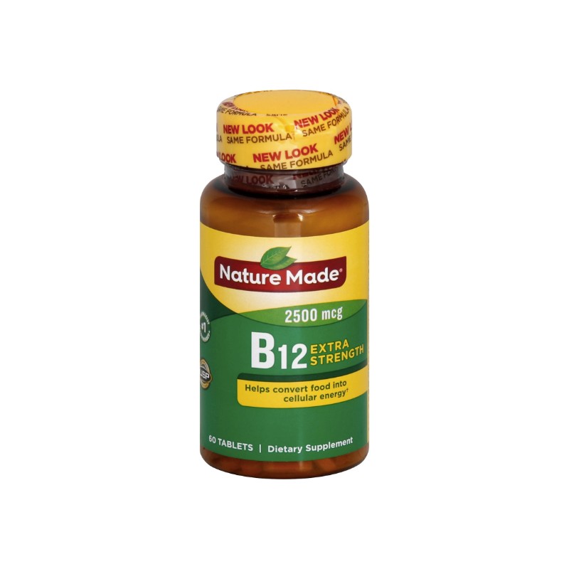 Nature Made Vitamin B12 2500mcg Dietary Supplement Nervous Support Tablets