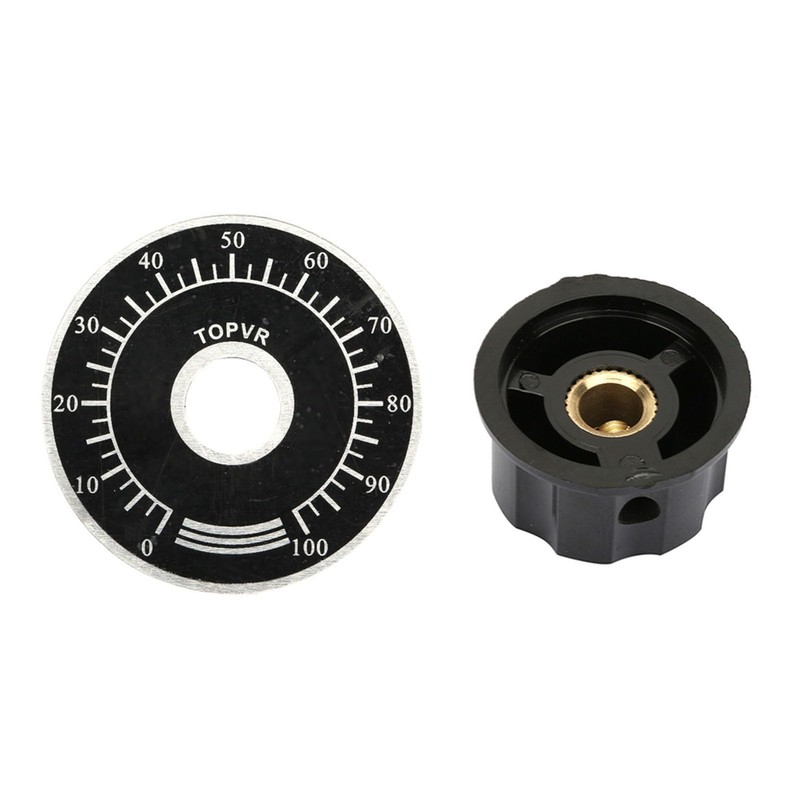 5pcs 6mm Potentiometer Knobs Potentiometer Knob with Digital Dial Scale