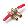 ExcInter 12mm Hose Barb Inline Water/Air Gas Fuel Line Shut-Off
