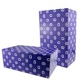 Bavariashop Gift Box for Self-Filling, Sturdy Cardboard in Bavarian Design